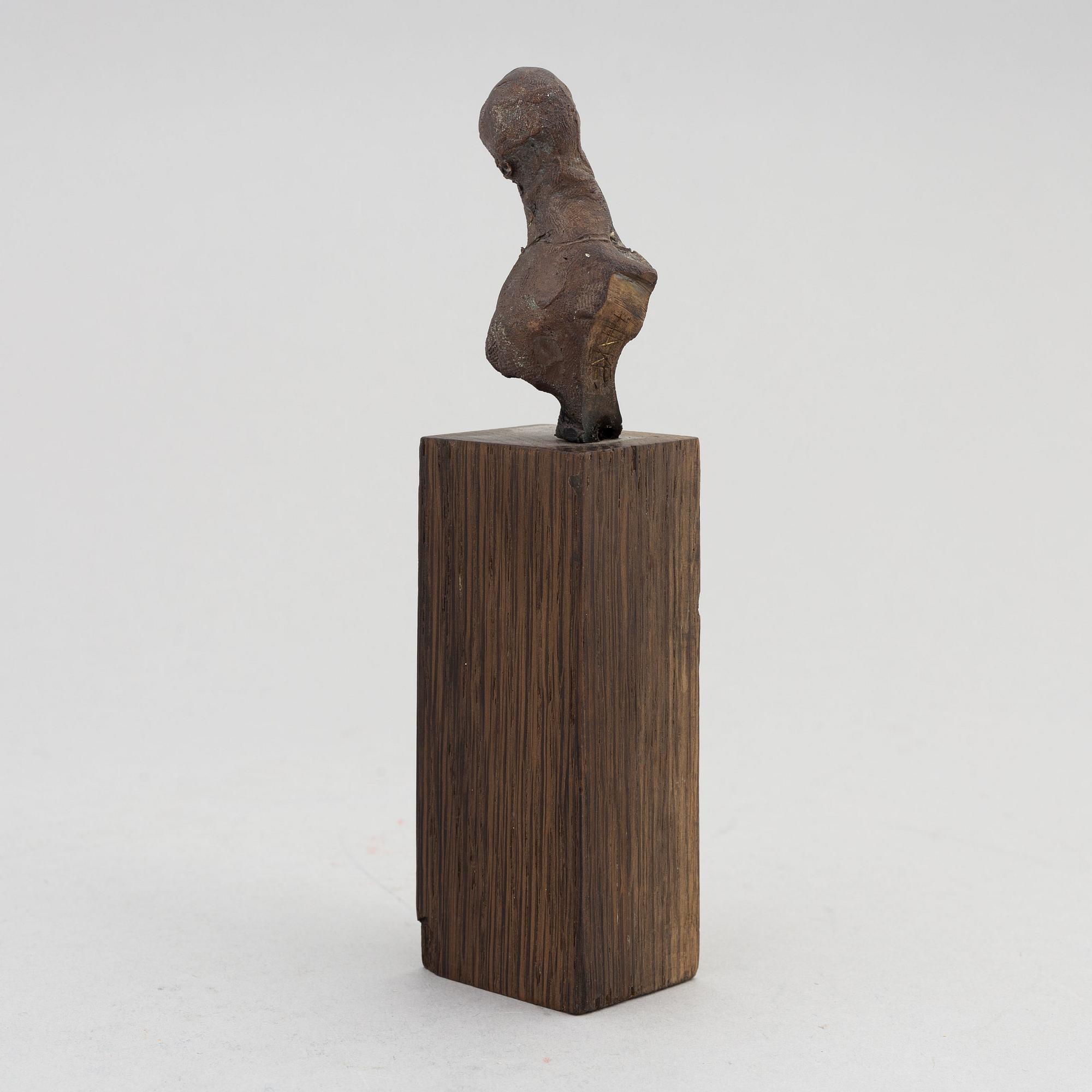Claes Hake, skulptur, brons, signerad.