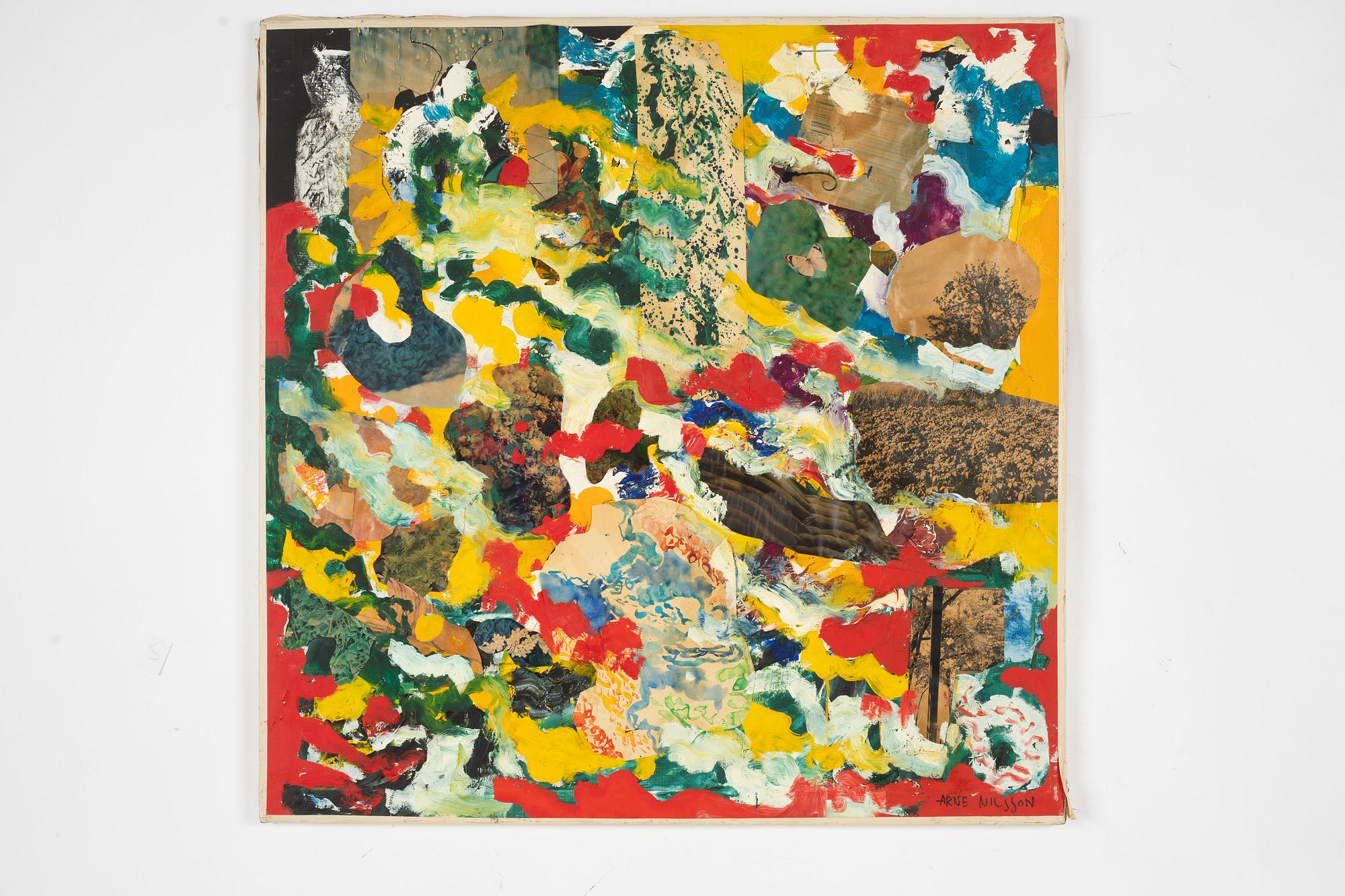 Arne Nilsson, Composition with Collage.