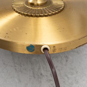 Einar Bäckströms Metallvarufabrik, Golvlampa, 1900-talets mitt, stämpelmärkt EB 5232.