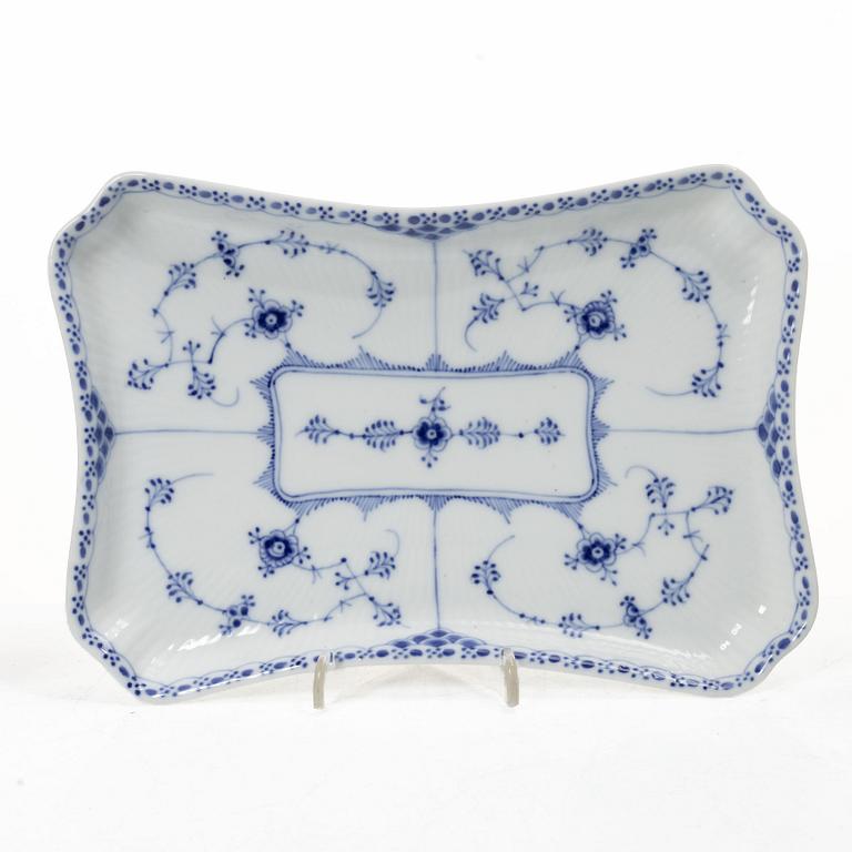 Royal Copenhagen, A 22 piece tea set, half laced and fukll laced, "Musselmalet", Denmark.