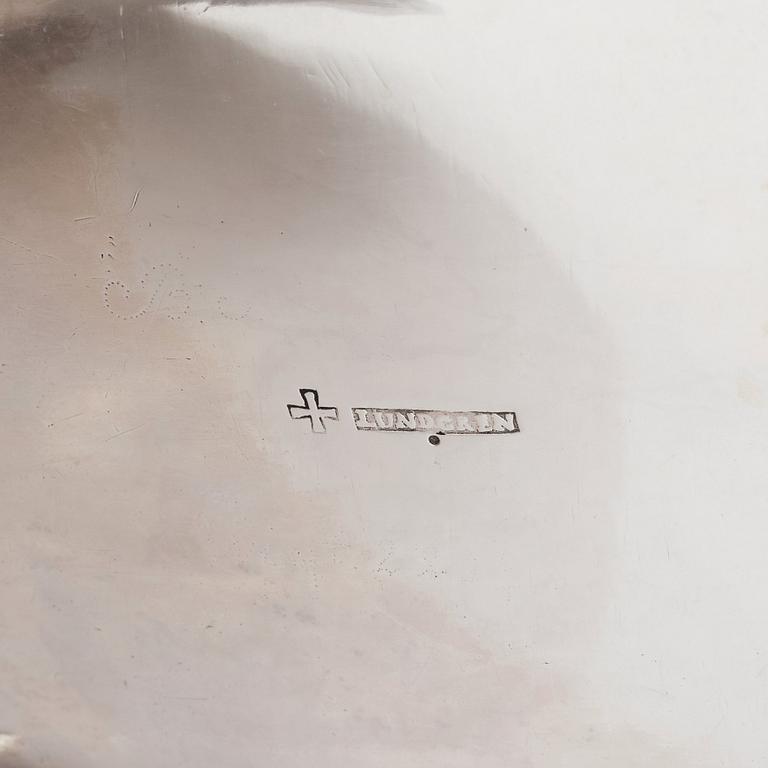 Daniel Lundgren, terrin med lock, silver (verksam Reval 1771-83). Rokoko.
