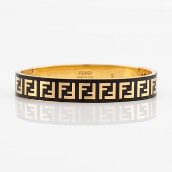 Bangle, Fendi, gold-coloured metal.