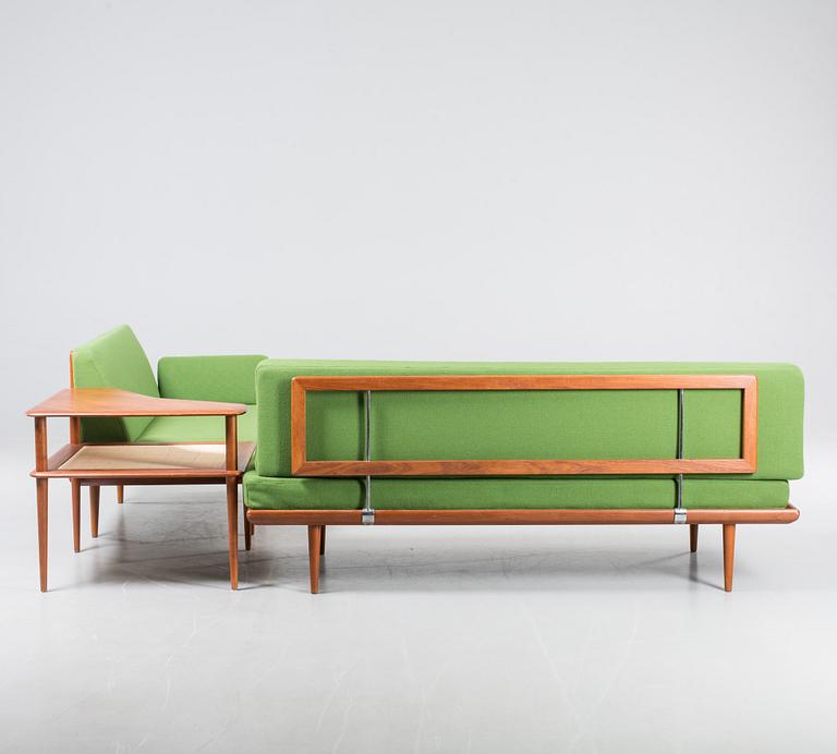 SOFFGRUPP, 3 delar, "Minerva", Peter Hvidt och Orla Mölgaard- Nielsen, France & Son, Danmark, 1950-tal.