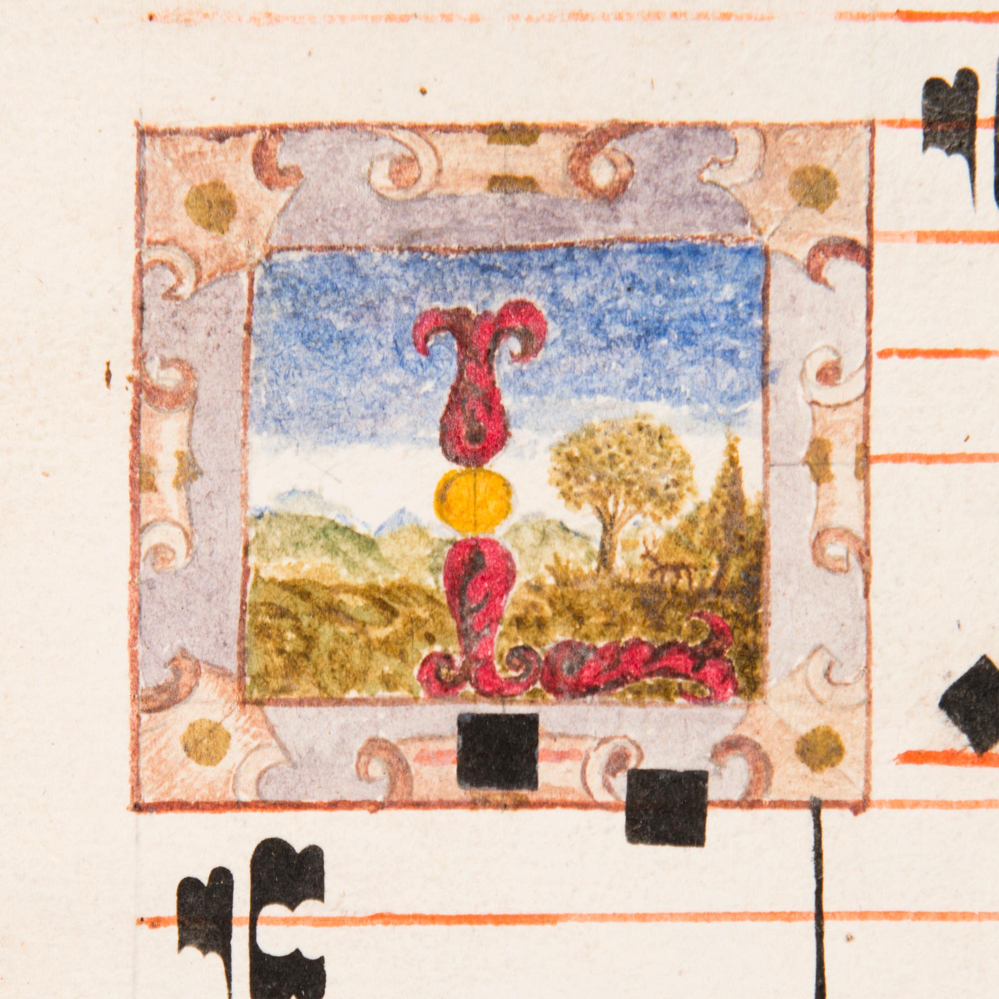 CHANSONNIER, pergament, ca 1500-1600-tal.