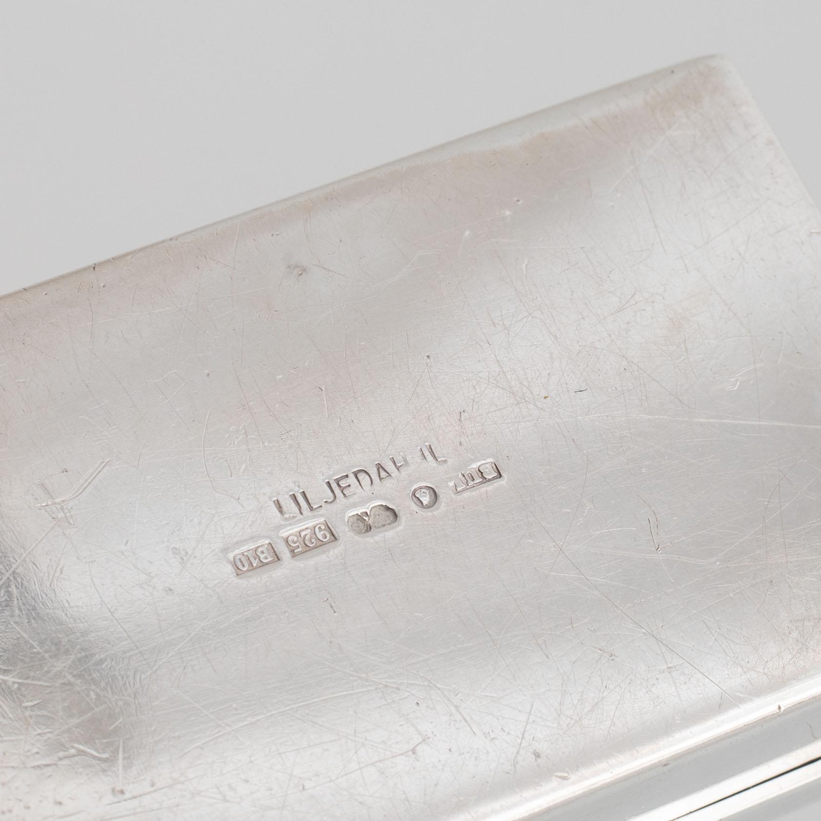 Bengt Liljedahl, a Swedish silver box, Stockholm 1976.