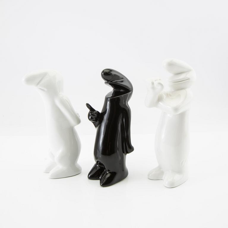 Osvald Cavandoli, figuriner 3 st "La Linea" för Cava.