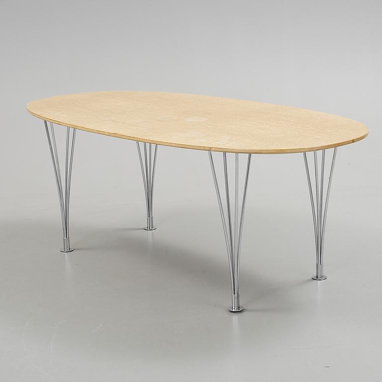 SOFFBORD, "Superellips" Design Bruno Mathsson och Piet Hein för Fritz Hansen, 1900-talets andra hälft.
