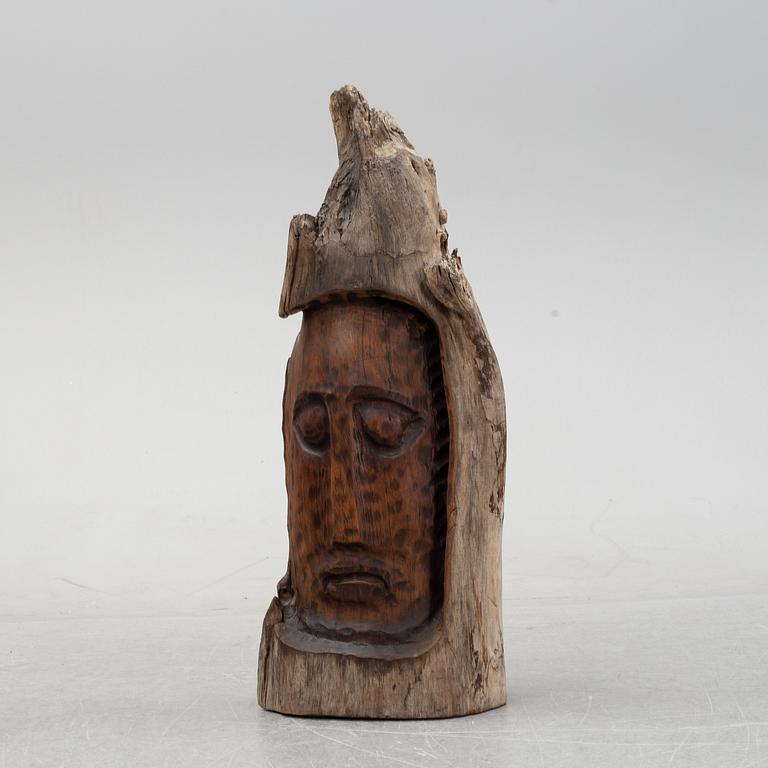 Alois Lindner, a wooden sculpture, signed and dated -55.