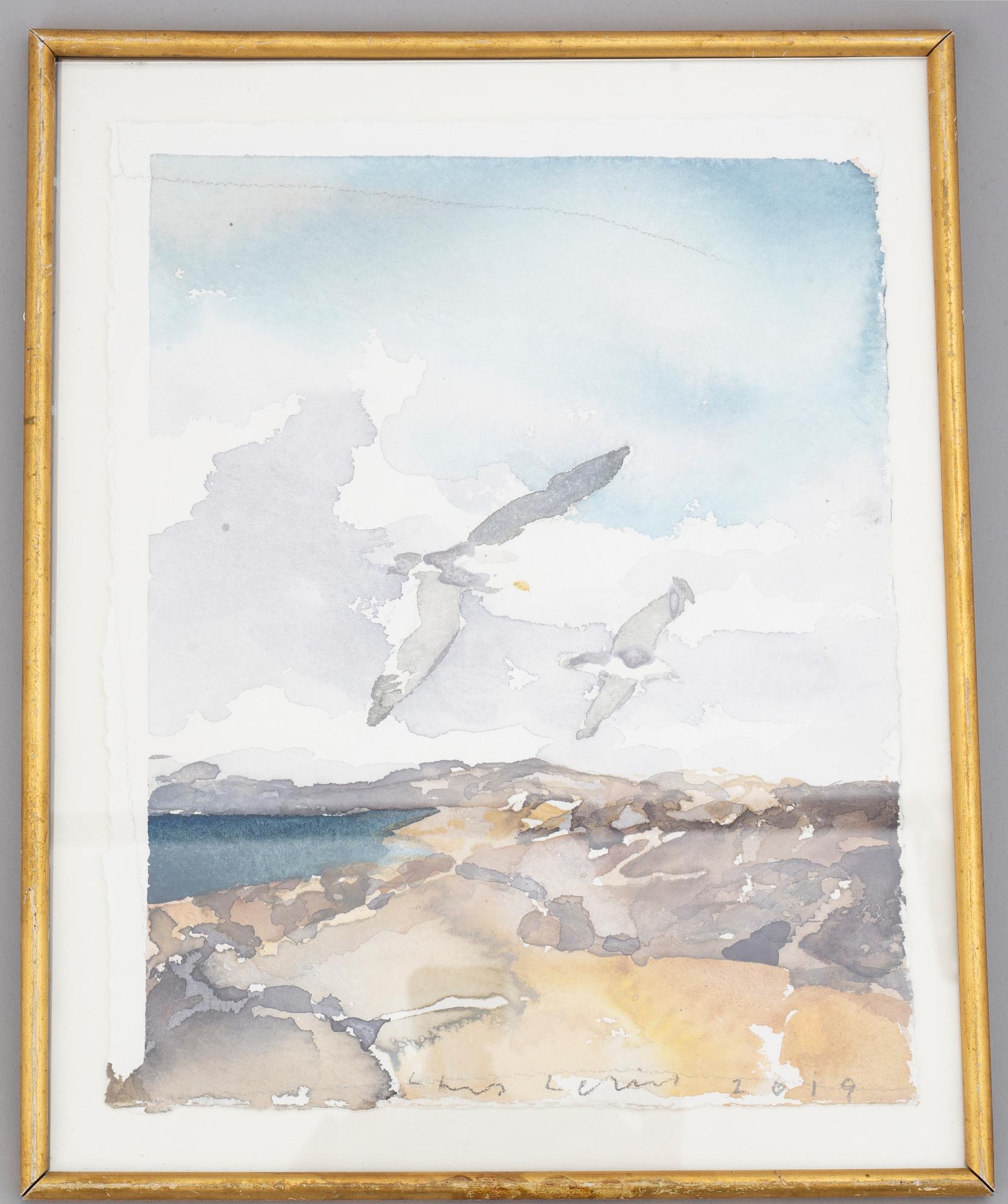 LARS LERIN, watercolour, signed and dated 2019.