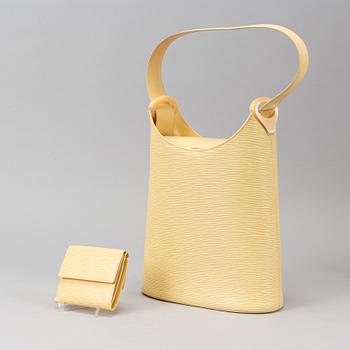Louis Vuitton, 'Verseau Vanilla Epi leather bag' and wallet.