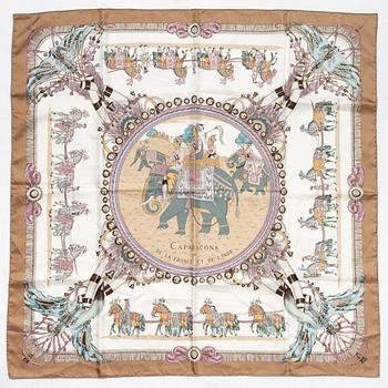 Hermès, scarf, "Caparaçons de la France et de l'Inde".