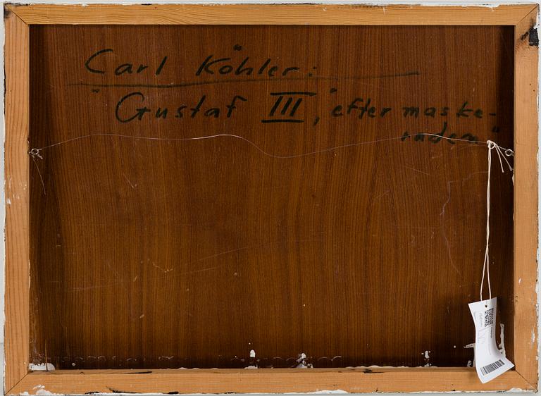 CARL KÖHLER, oil and collage, signed.