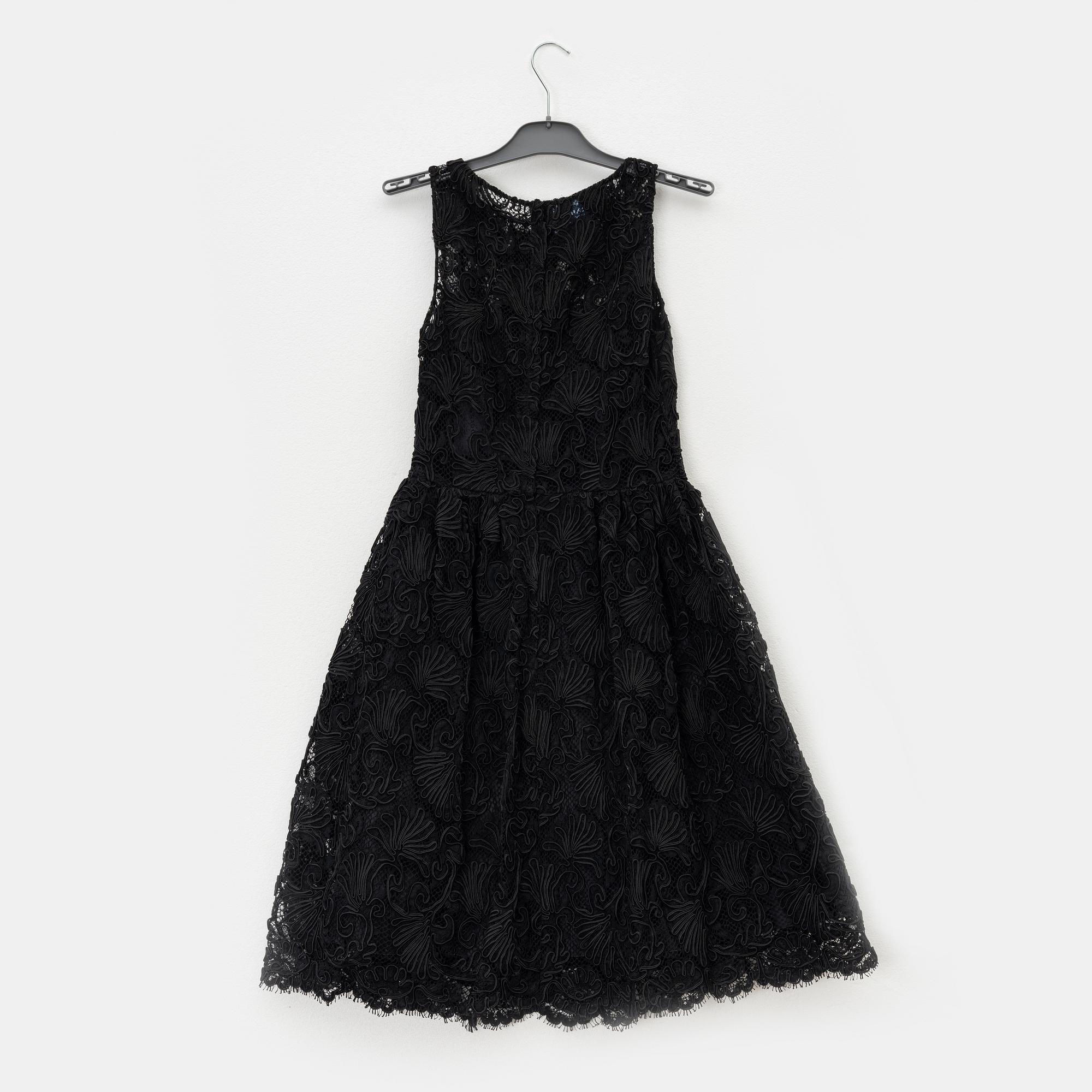 Prada, a black lace dress, size 38.