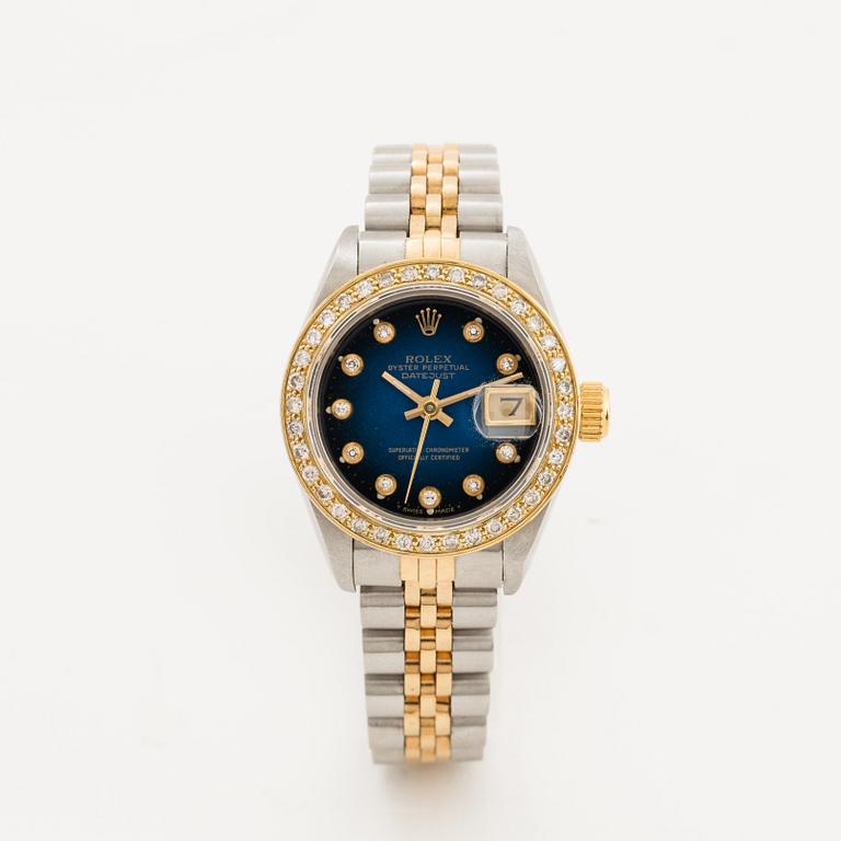 Rolex, Oyster Perpetual, Datejust, Chronometer, wristwatch, 26 mm.