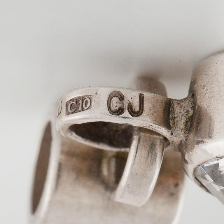 CECILIA JOHANSSON, Göteborg, 1977, a faceted rock crystal pendant.