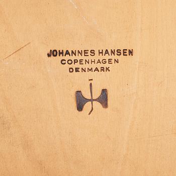 Hans J. Wegner, a pair of oak "JH 525" chairs, Johannes Hansen, Denmark 1960's.