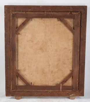 Frederic de Moucheron Attributed to, Landscape with hunters, dogs and deers.