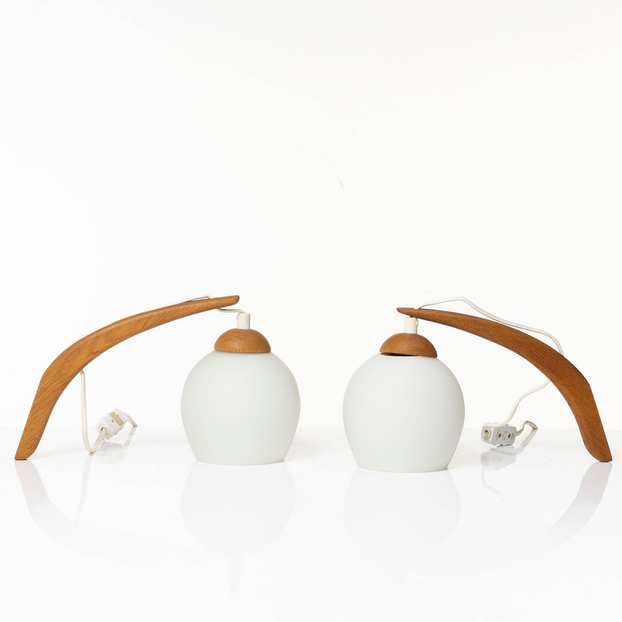 Uno & Östen Kristiansson, vägglampor, för Luxus, 1900-talets andra hälft.