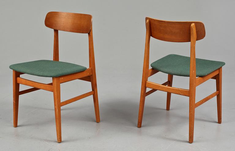 MATBORD samt STOLAR, 4 st, 1900-talets mitt.