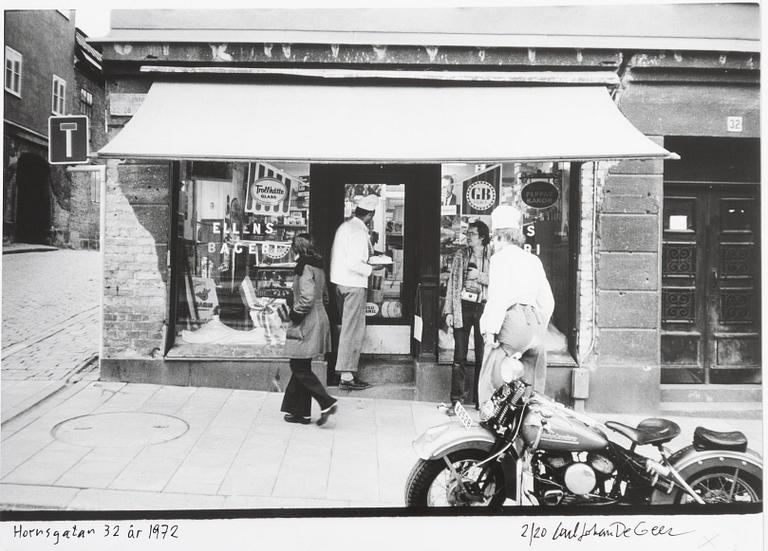 Carl Johan De Geer, "Hornsgatan 32 år 1972".
