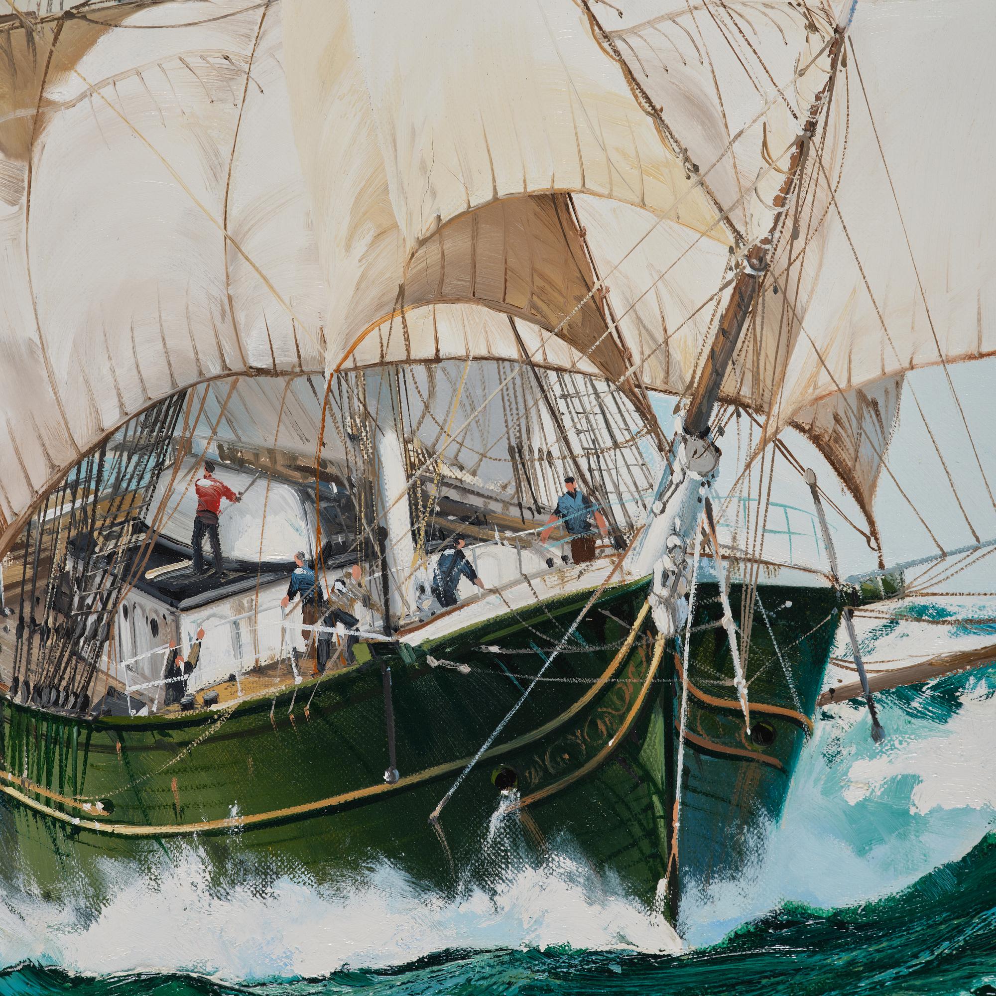 Barry Mason (1947-), "Thermopylae" and "Cutty Sark" racing.