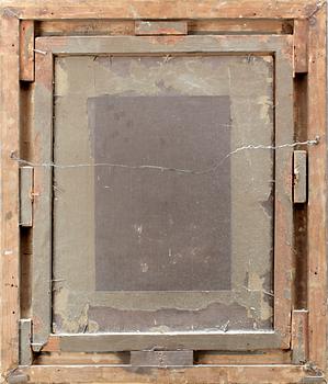 OKÄND KONSTNÄR, olja på pannå, Ej signerad. 1800-tal.