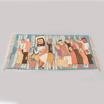 A TAPESTRY, tapestry weave, ca 70,5 x 147,5 cm, Wissa Wassef's weaving school in Haranya outside  Cairo.
