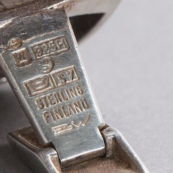 MANSCHETTKNAPPAR, ett par, sterlingsilver, Björn Weckström, Finland, 1971.