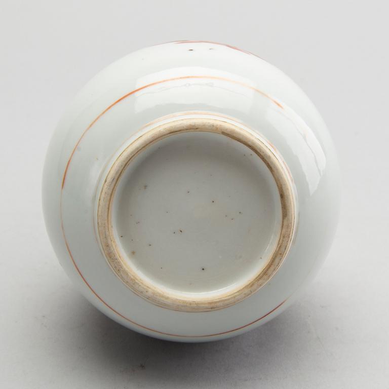 A Chinese 18th century famille verte porcelain vase.