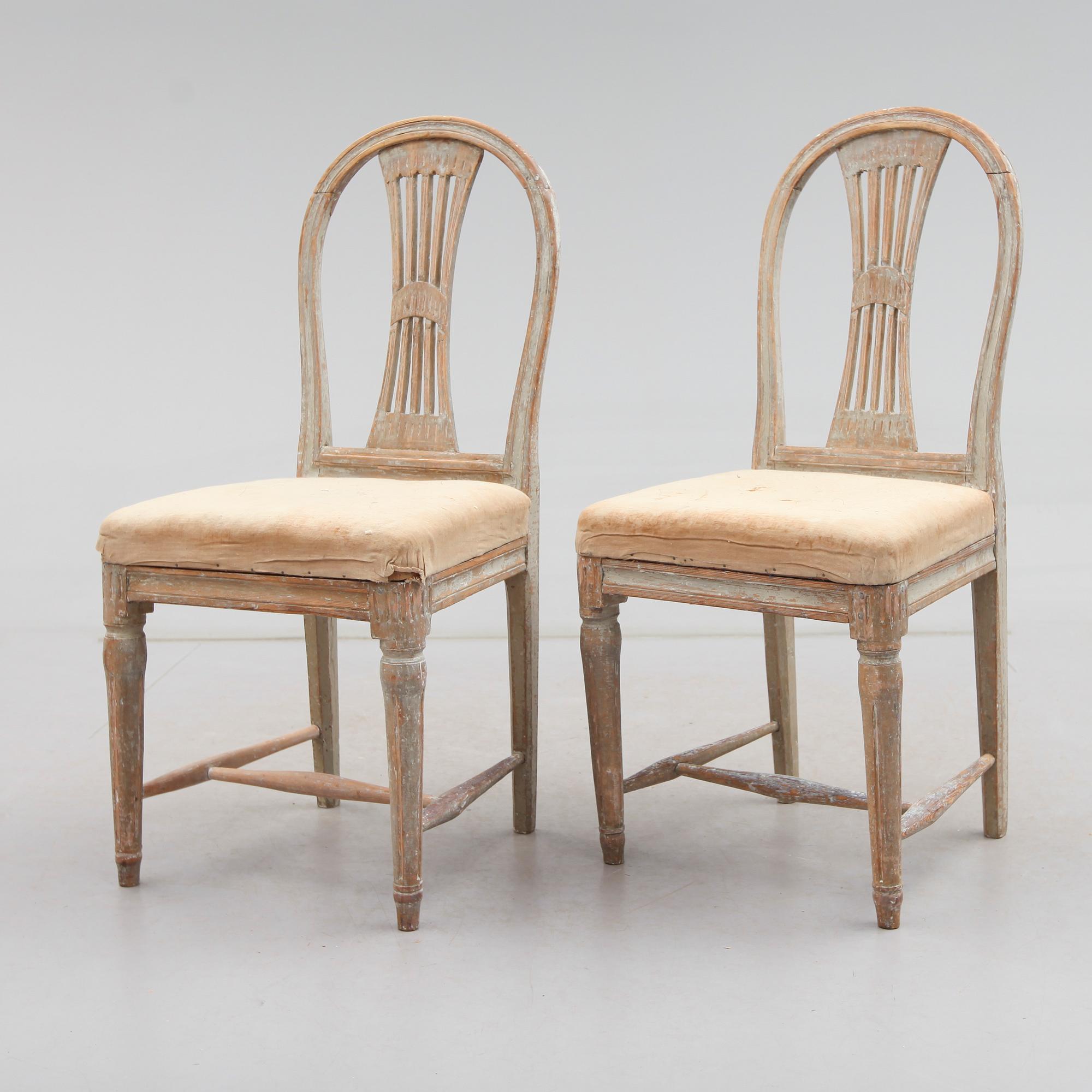 STOLAR, 1 par, sengustavianska, 1800-talets början.