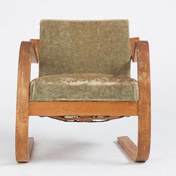 Alvar Aalto, a model "34", easy chair, Huonekalu- ja Rakennustyötehdas A.B. Finland 1930/1940s.