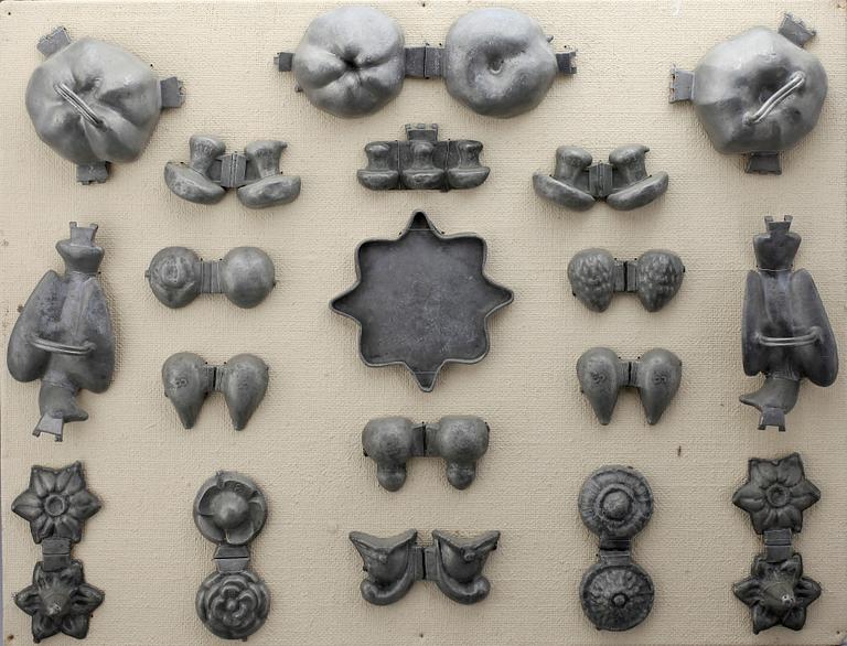 PARTI CHOCKLADFORMAR, tenn, 1800/1900-tal.