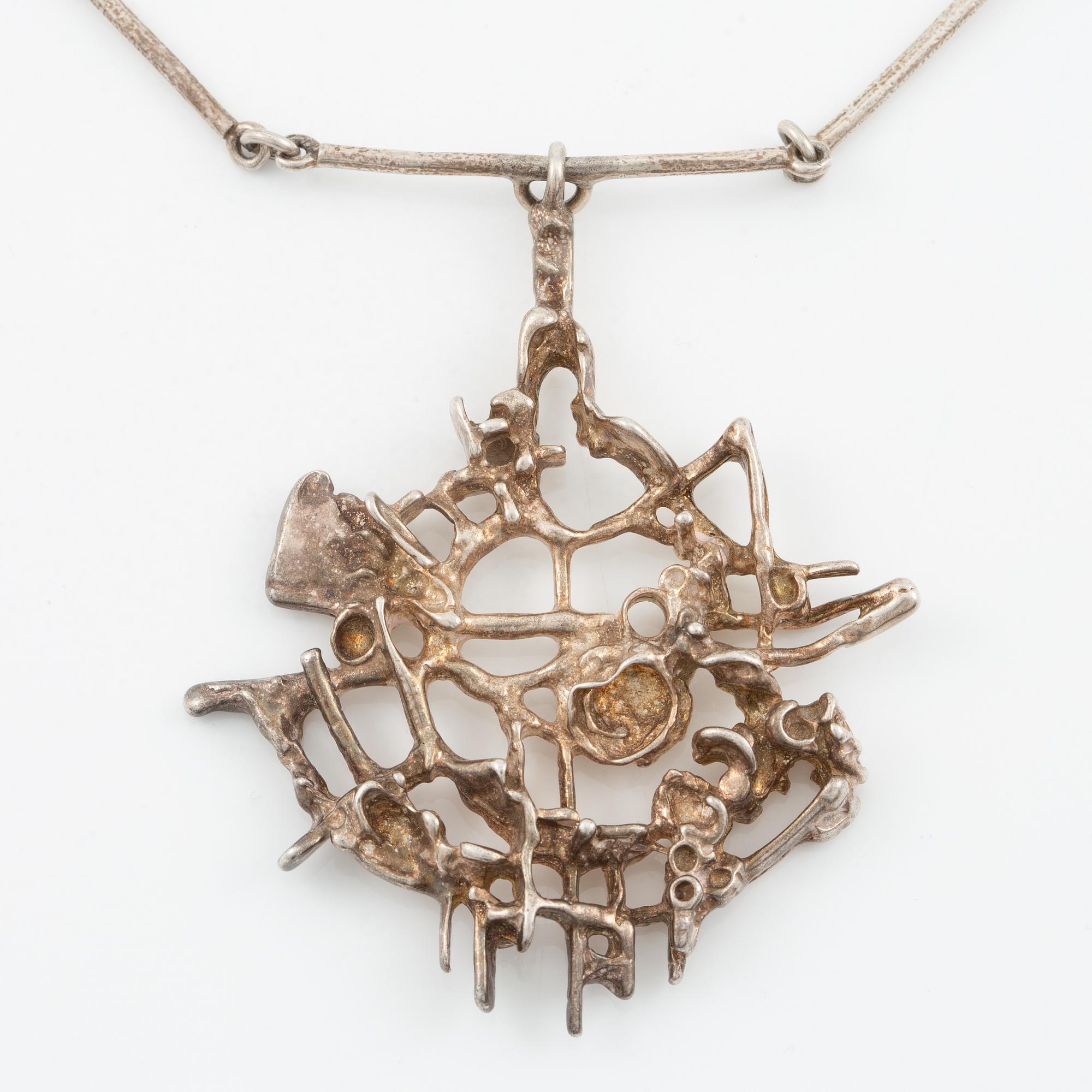 Juhls, necklace, sterling silver.