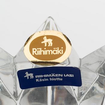AIMO OKKOLIN, SKÅLAR, 2 st, signerade Aimo Okkolin Riihimäen Lasi oy.
