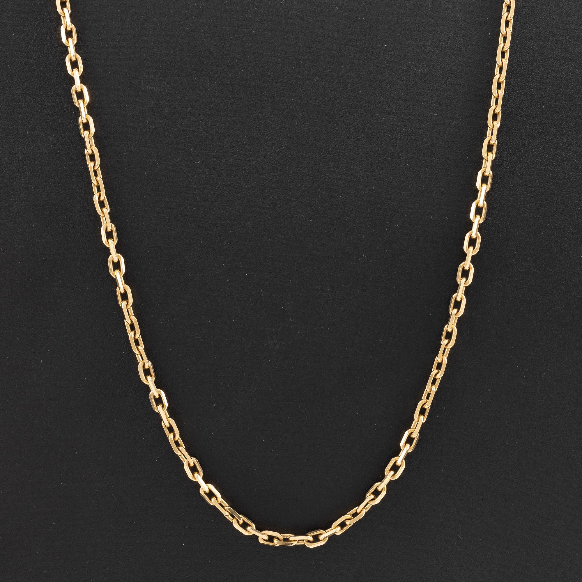 Necklace, chain, 18K gold, anchor link, Balestra.