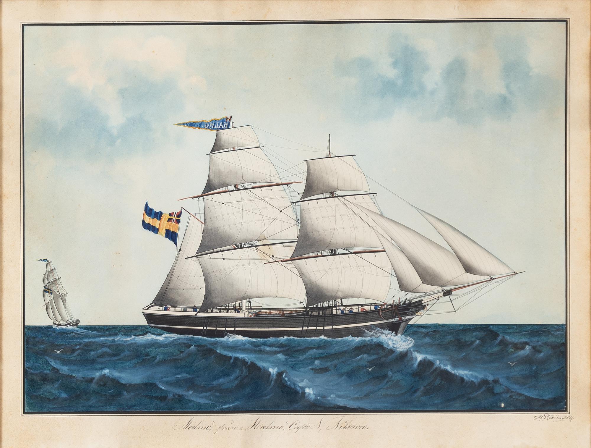 Lars Petter Sjöström, Briggen "Malmö" från Malmö.