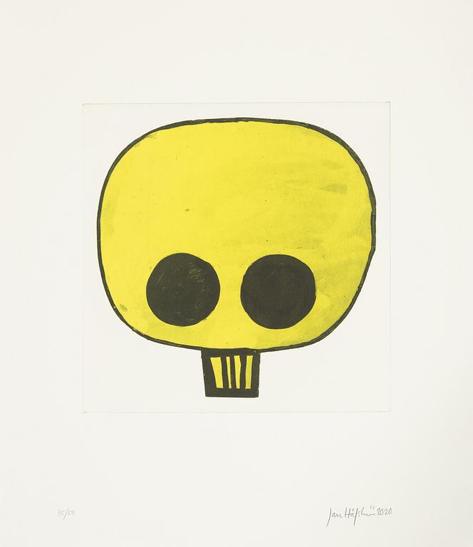 Jan Håfström, etching in colours, 2020, signed 45/50.