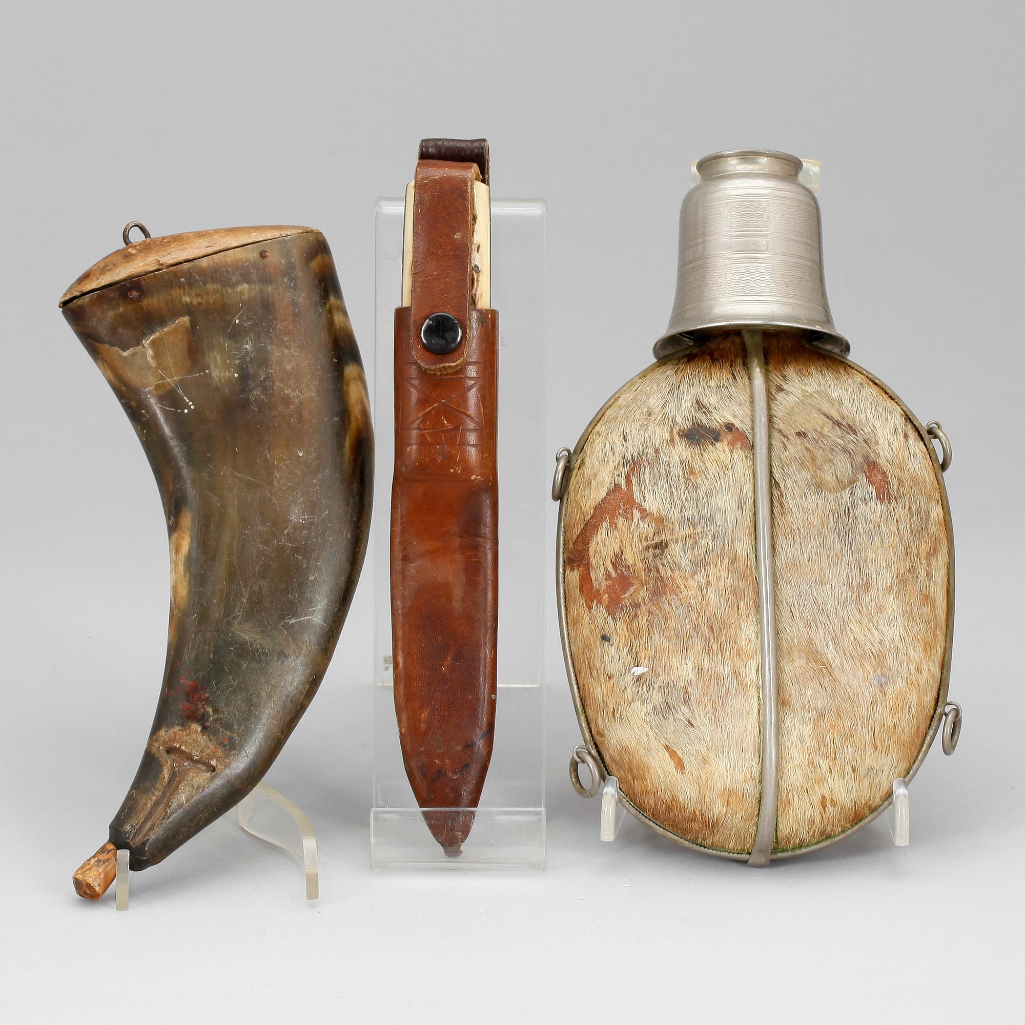 PLUNTA, KRUTHORN samt JAKTKNIV. 1900-tal.
