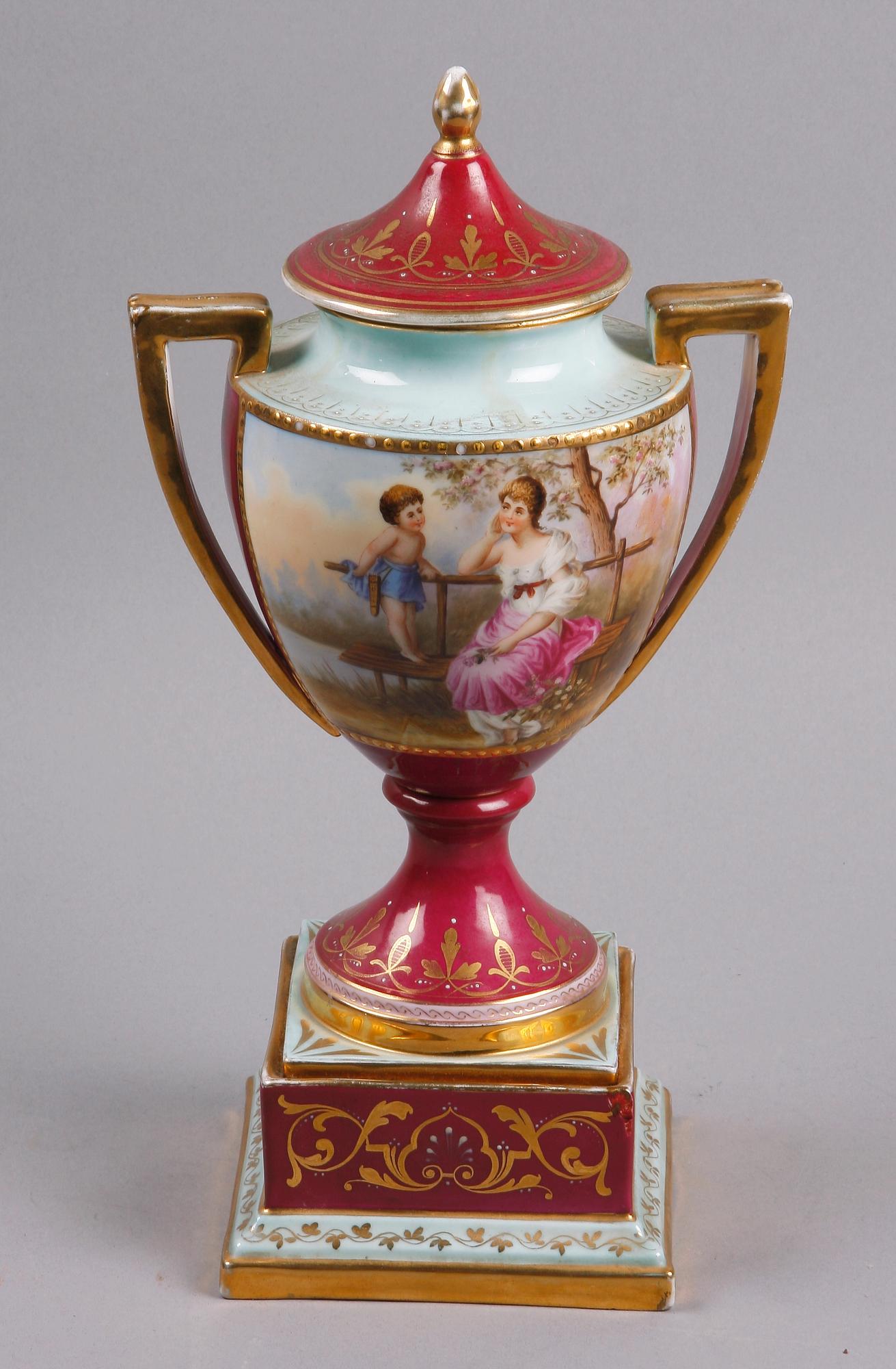 LOCKURNA, porslin, Wien, 1800-talets slut.