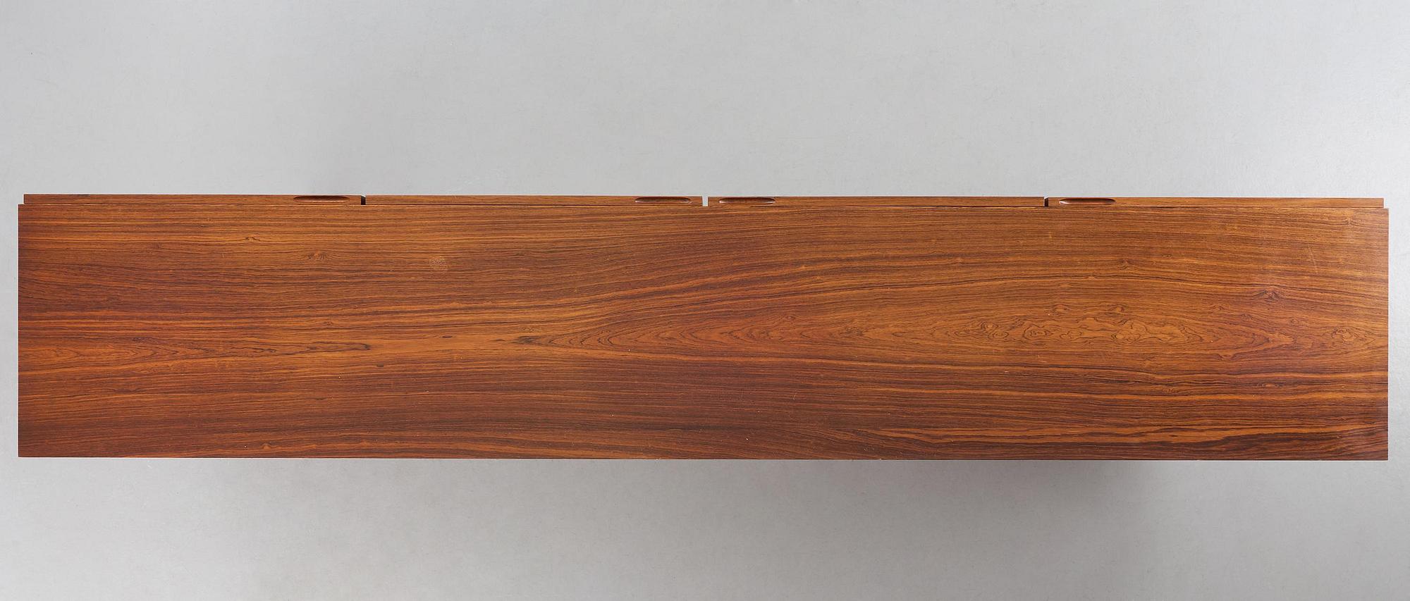 Ib Kofod-Larsen, a rosewood veneered sideboard model "501" from the "Ib 500" series, Seffle Möbelfabrik, Sweden, 1960s.