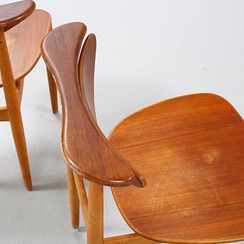 Two chairs designed by Finn Juhl in 1953, made by Bovirke.