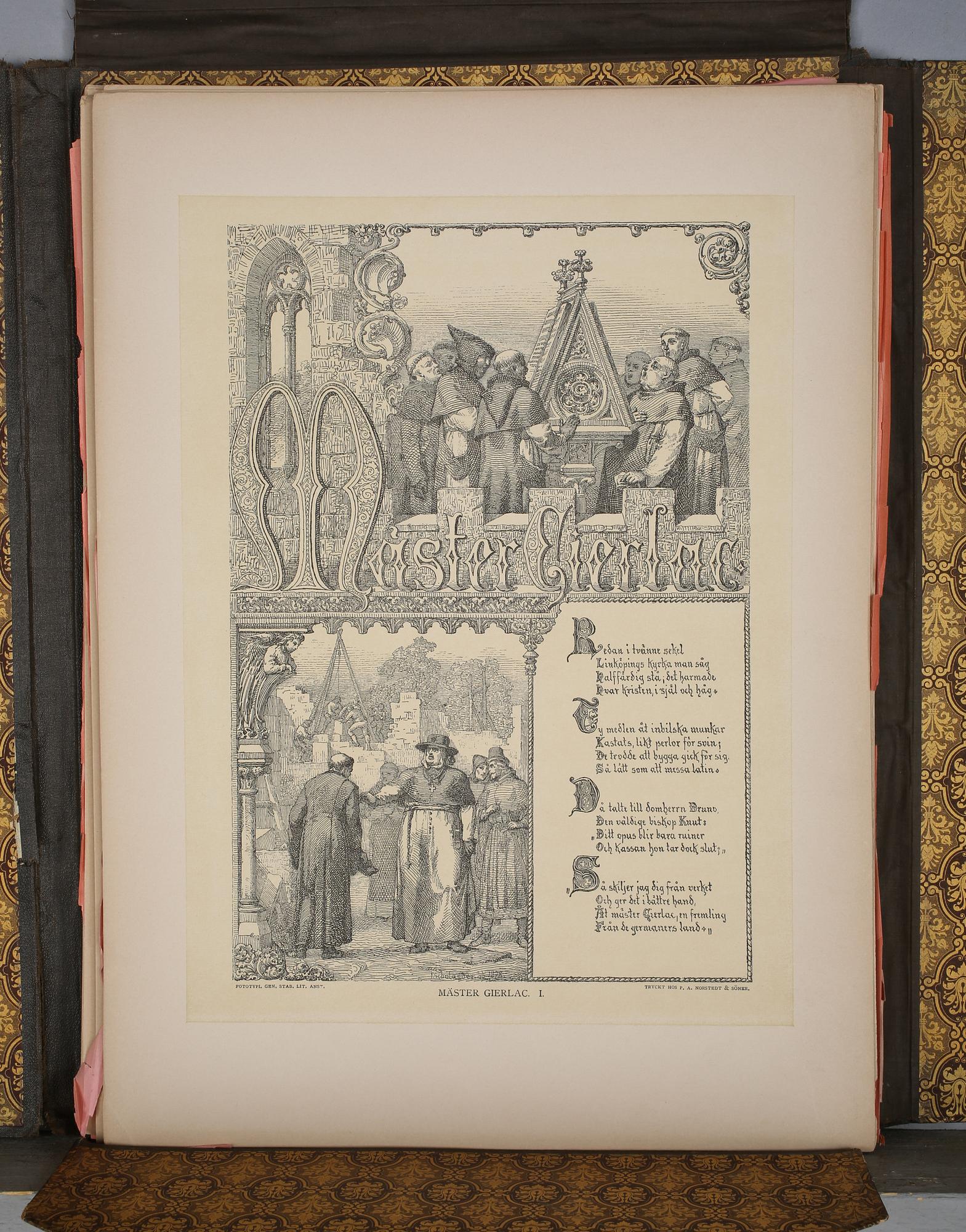 FREDRIK WILHELM SCHOLANDER, mapp med 24 grafiska blad, fösta och andra samlingen.