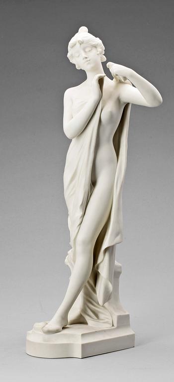 SKULPTUR, parian, Gustavsberg, 1904.