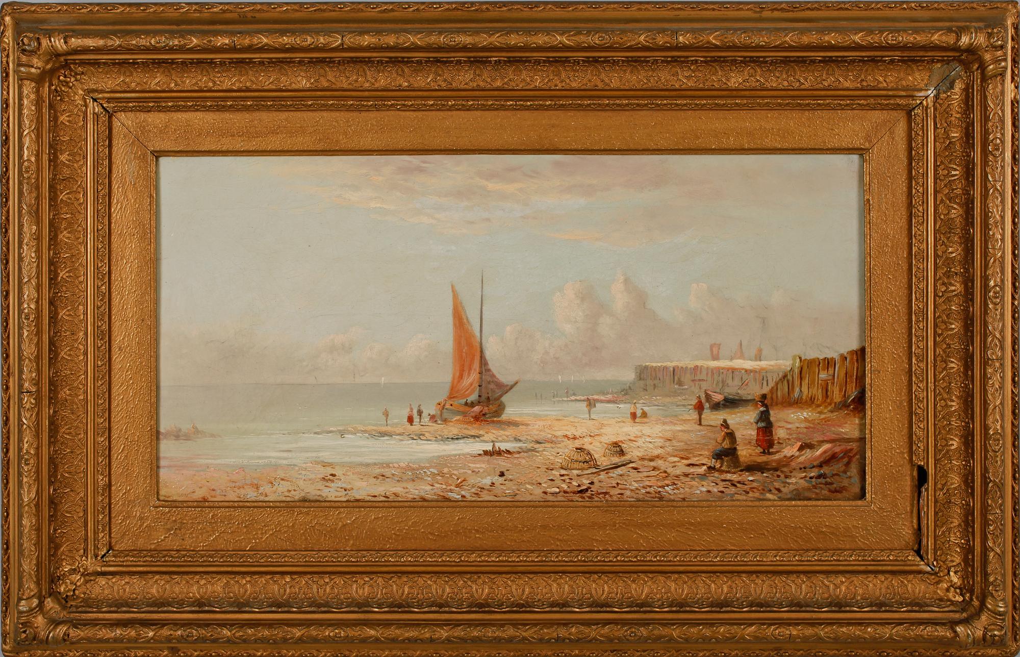 OKÄND KONSTNÄR, olja på duk, osign, England, 1800-tal.