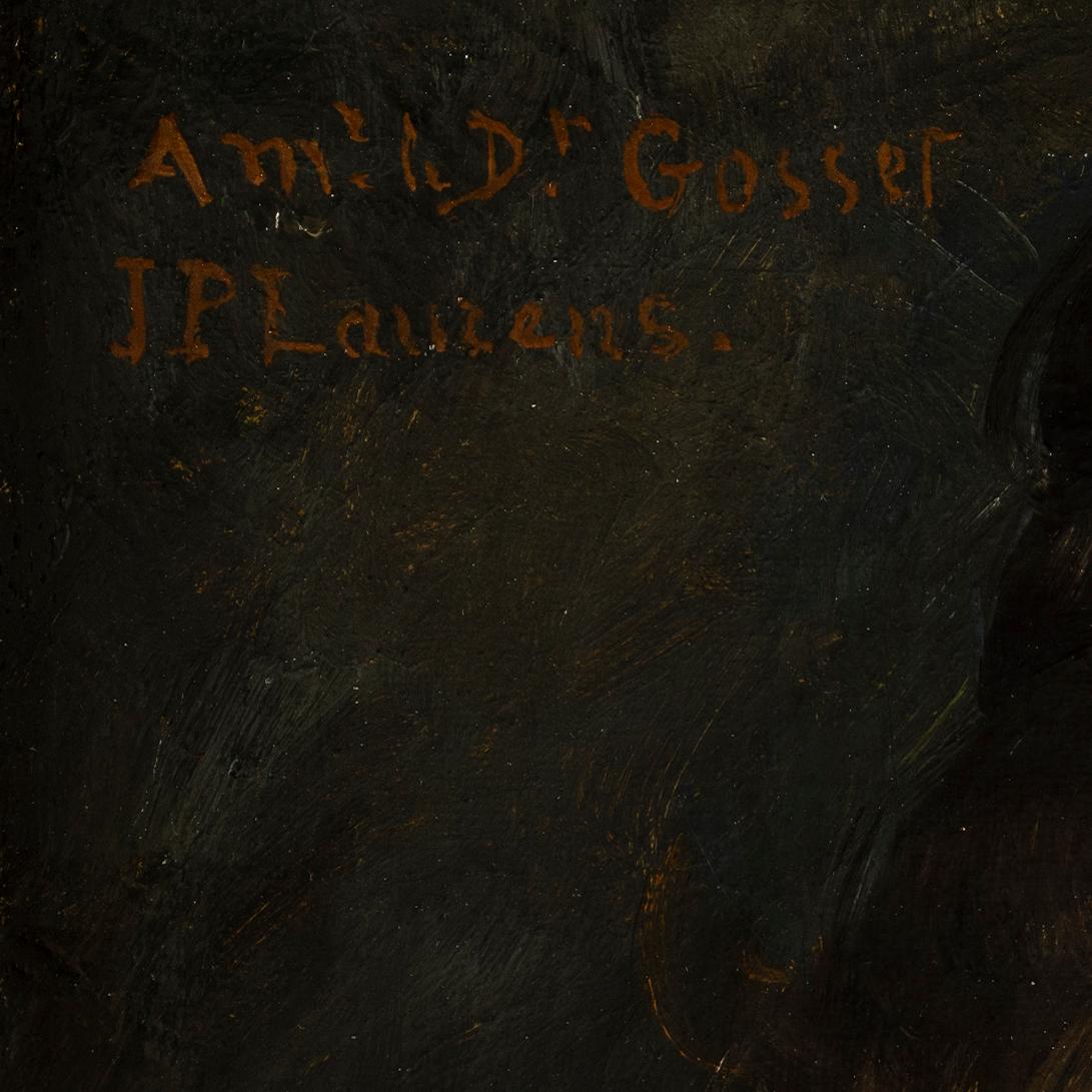 JEAN-PAUL LAURENS, oil on canvas, signed with monogram and signed J.P. Laurens.