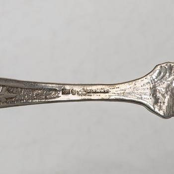 Serving cutlery, 6 pieces, silver, including Georg Wessfelt, 20th century.