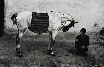 140. Josef Koudelka, "Man with Horse, Romania, 1968".