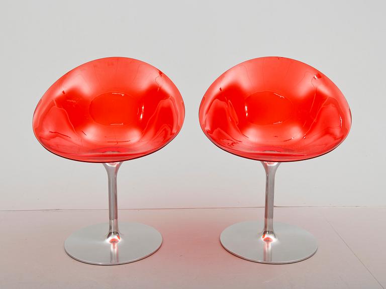 STOLAR, 1 par, "Eros", Philippe Starck för Kartell, Italien, 1900-/2000-tal.