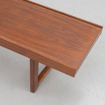 Torbjørn Afdal, 'Krobo' bench with plant stand, Bruksbo, Mellemstrand, Norway, second half of the 20th century.