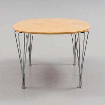 BRUNO MATHSSON OCH PIET HEIN, bord, "Superelips", Mathsson International på licens för Fritz Hansen, 1900-tal.